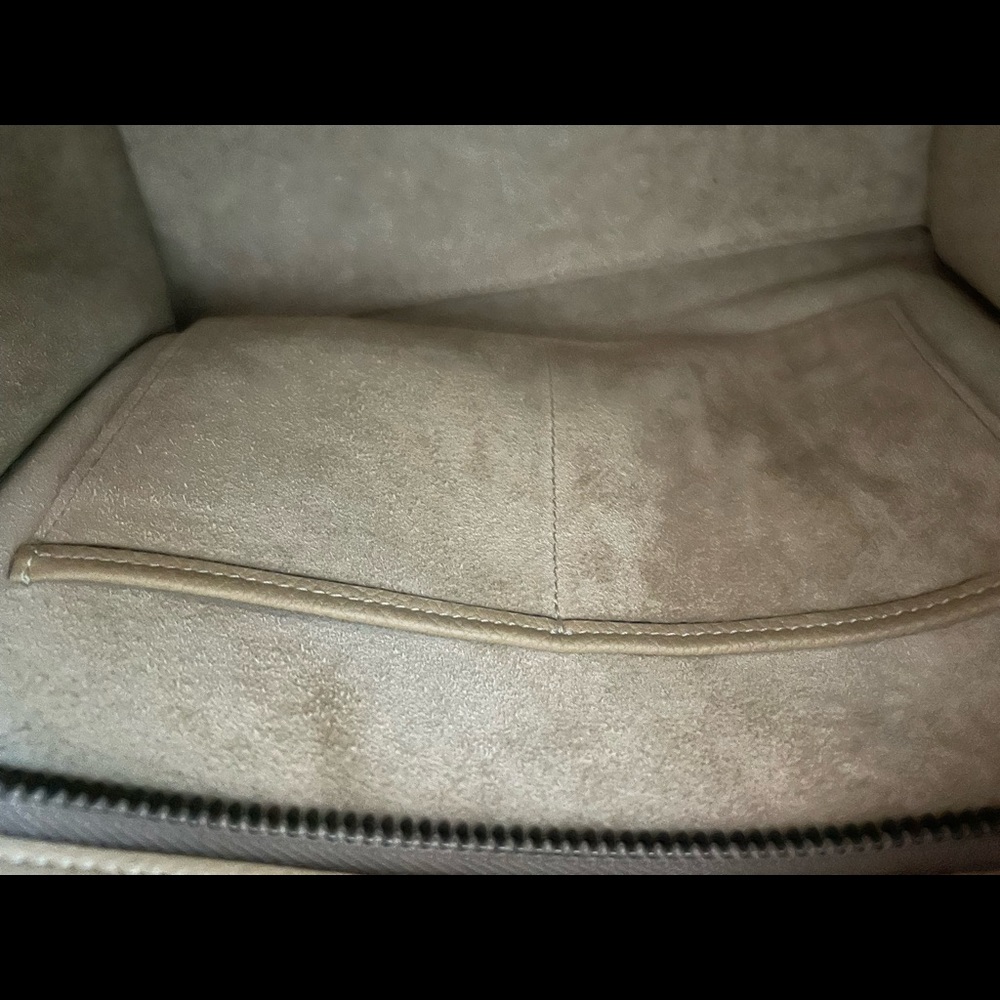 Authenticated Celine tote micro luggage drummed calfskin in Dune - Picture 8 of 12